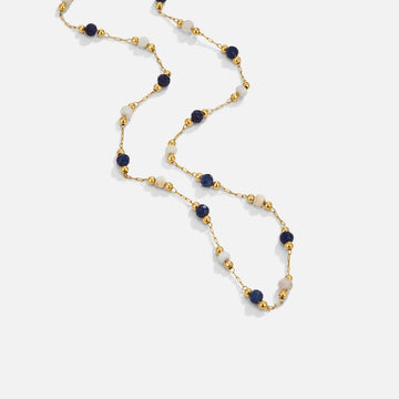 Colar Lulu Midnight de Contas de Pedra