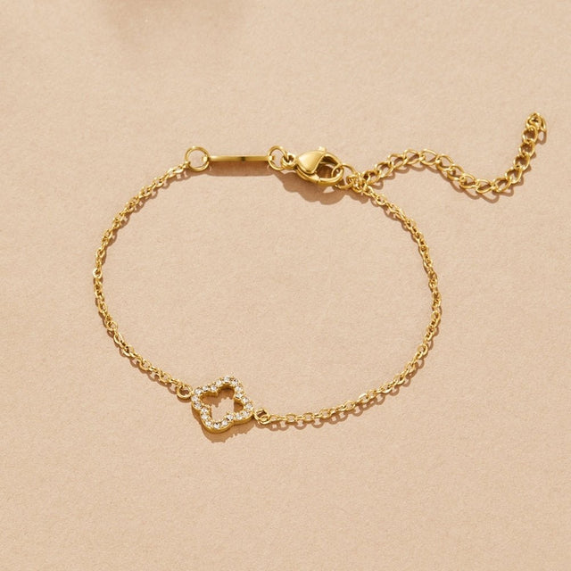Pulseira Luxe Cristal Trevo