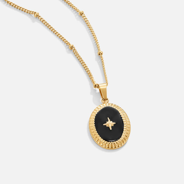 Colar Midnight Estrela Ónix