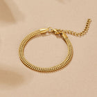Pulseira Milan de Corrente com Contas Douradas