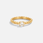 Anel Milan Torcido Cristal