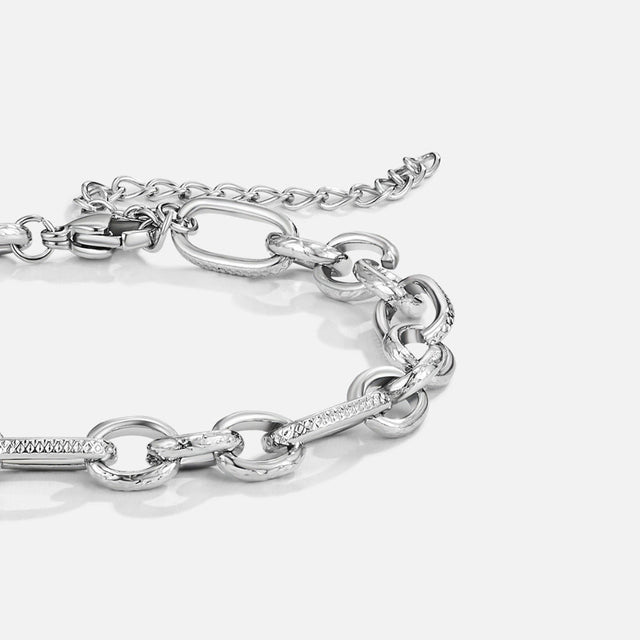Pulseira Miriam Grossa Prateado