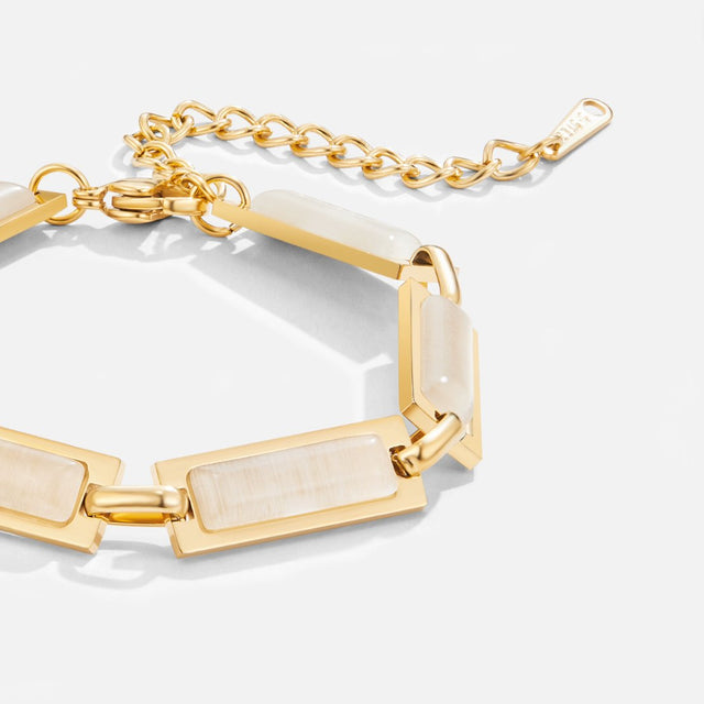 Pulseira Opala Baguette Dourado