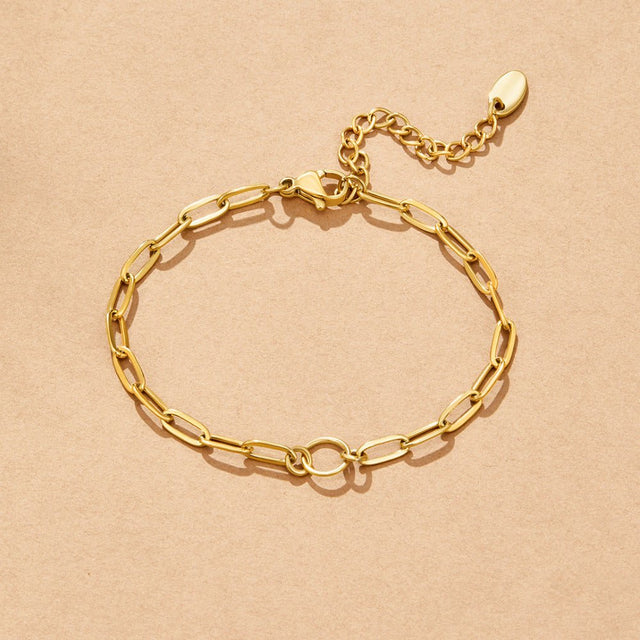 Pulseira Pia de Elos com Berloque