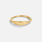 Anel Pipa Signet Dourado