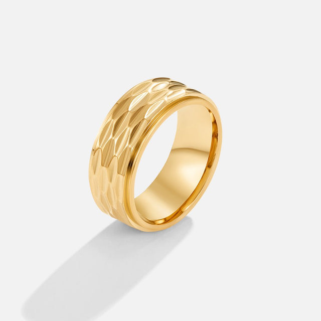 Anel Rene Grossa Dourado