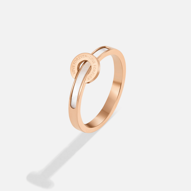 Anel Infinito Ouro Rosa