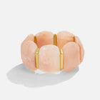 Pulseira Rosa Quartz Elástico