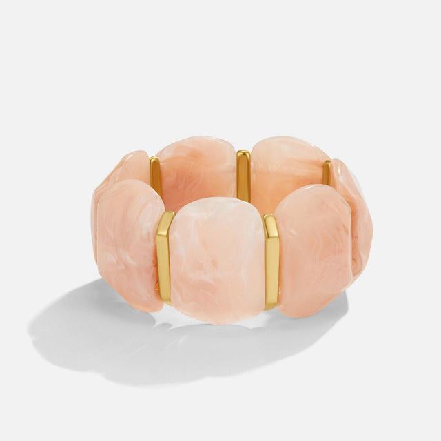 Pulseira Rosa Quartz Elástico