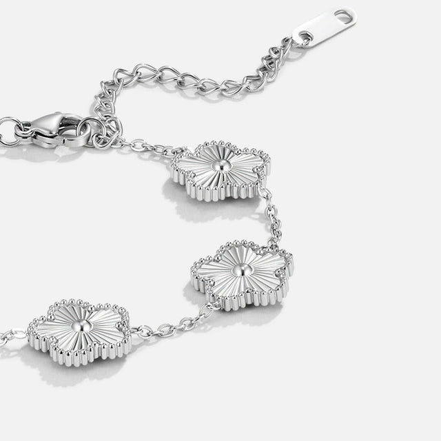 Pulseira Trevo Prateado