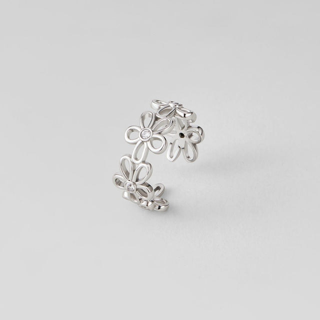 Anel Wildflower Infinito Prateado
