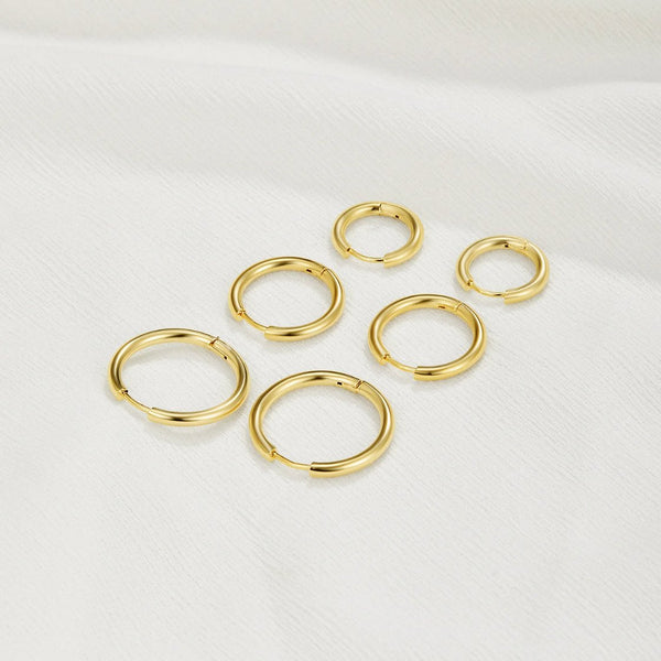 Brincos Triplo Argola Conjunto