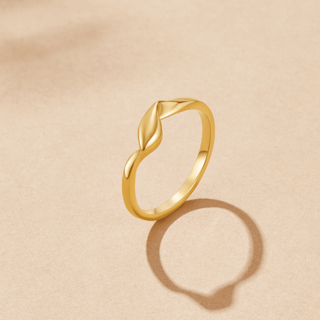 Anel Torcido Athena Dourado