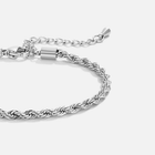 Pulseira Torcido Corrente Prateado