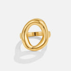 Anel Vina Melted Dourado