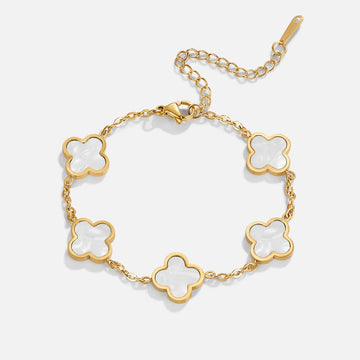 Pulseira Branco Trevo