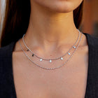 Colar Sobreposto Willow com Diamante Pendente